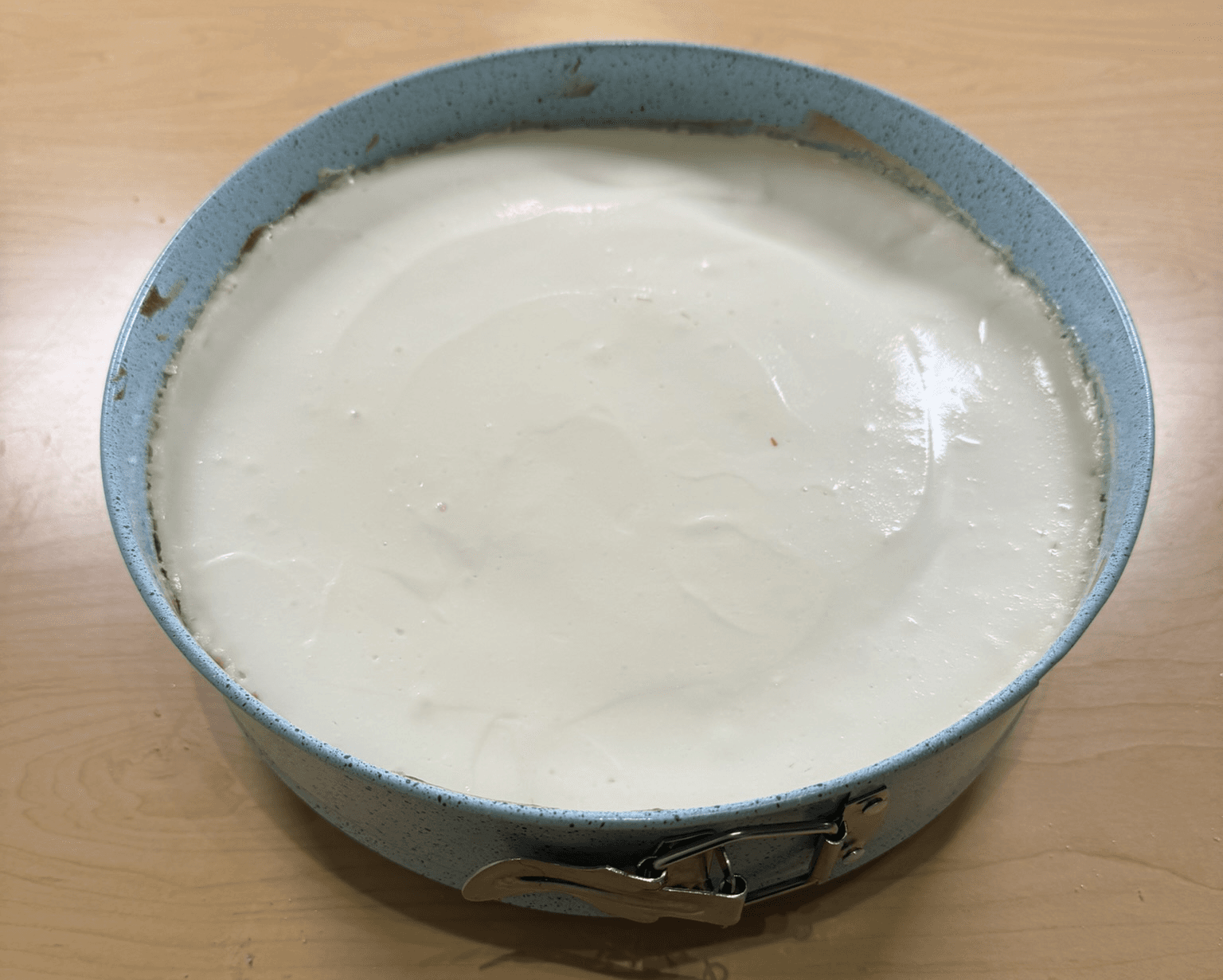 Second layer poured and baked